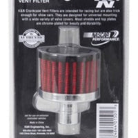 K&N Engineering Steel Base Crankcase Vent Filter.75in OD x 2in 1.5in Height - Air Filters