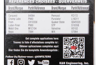 K&N Engineering Toyota / Lexus / Scion 1.50in OD x 2.25in H Oil Filter - Oils & Filters