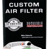 K&N Engineering Triangle Air Cleaner Assembly - Red - Size 14in - 5.125in Neck Flange x 3in Height - Intake Systems