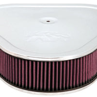 K&N Engineering Triangle Air Cleaner Assembly - Red - Size 14in - 5.125in Neck Flange x 3in Height - Intake Systems