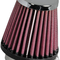 K&N Engineering Universal Chrome Filter 1 15/16 inch FLG / 3 Base / 2 Top / Height - Air Filters