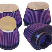 K&N Engineering Universal Chrome Filter 1.75in Flange ID / 4in Length x 2.875in Width Base / 2.75in Height - Air Filters