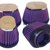 K&N Engineering Universal Chrome Filter 1.75in Flange ID / 4in Length x 2.875in Width Base / 2.75in Height - Air Filters