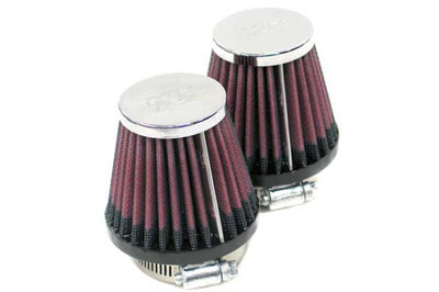 K&N Engineering Universal Chrome Filter 2.25in Flange / 3.5in Base / 2in Top / 4in Height - 2 Per Box - Air Filters