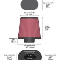 K&N Engineering Universal Chrome Filter GM TPI Custom - Oval Flange - Air Filters