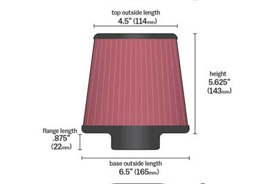 K&N Engineering Universal Chrome Filter GM TPI Custom - Oval Flange - Air Filters