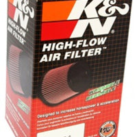 K&N Engineering Universal Chrome Oval Tapered Air Filter - 2in Flg ID x 4in OS L 3in W 2.75in H - Misc Powersports