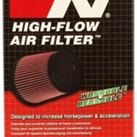 K&N Engineering Universal Chrome Oval Tapered Filter 2.125inFlgID x 4inBOL 3inBOW 3inTOL 2inTOW 2.75inH - Air Filters