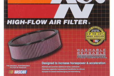 K&N Engineering Universal Oval Chrome Filter 1 9/16 in. Flange 3 Base 2 inch Top Height (4 Per Box) - Air Filters