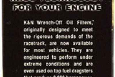 K&N Engineering Universal Performance Gold Oil Filter - Oils & Filters