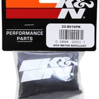 K&N Engineering Universal Precharger Round Straight Air Filter Wrap Black - Filters