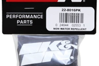 K&N Engineering Universal Precharger Round Straight Air Filter Wrap Black - Filters