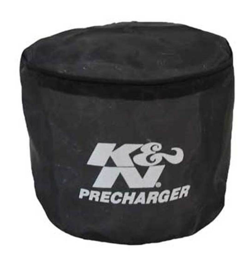 K&N Engineering Universal Precharger Round Straight Air Filter Wrap Black - Filters
