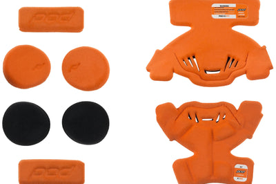 Pod K1 Knee Brace Pad Set Orange Ym (right) - Youth Large - Apparel Collection