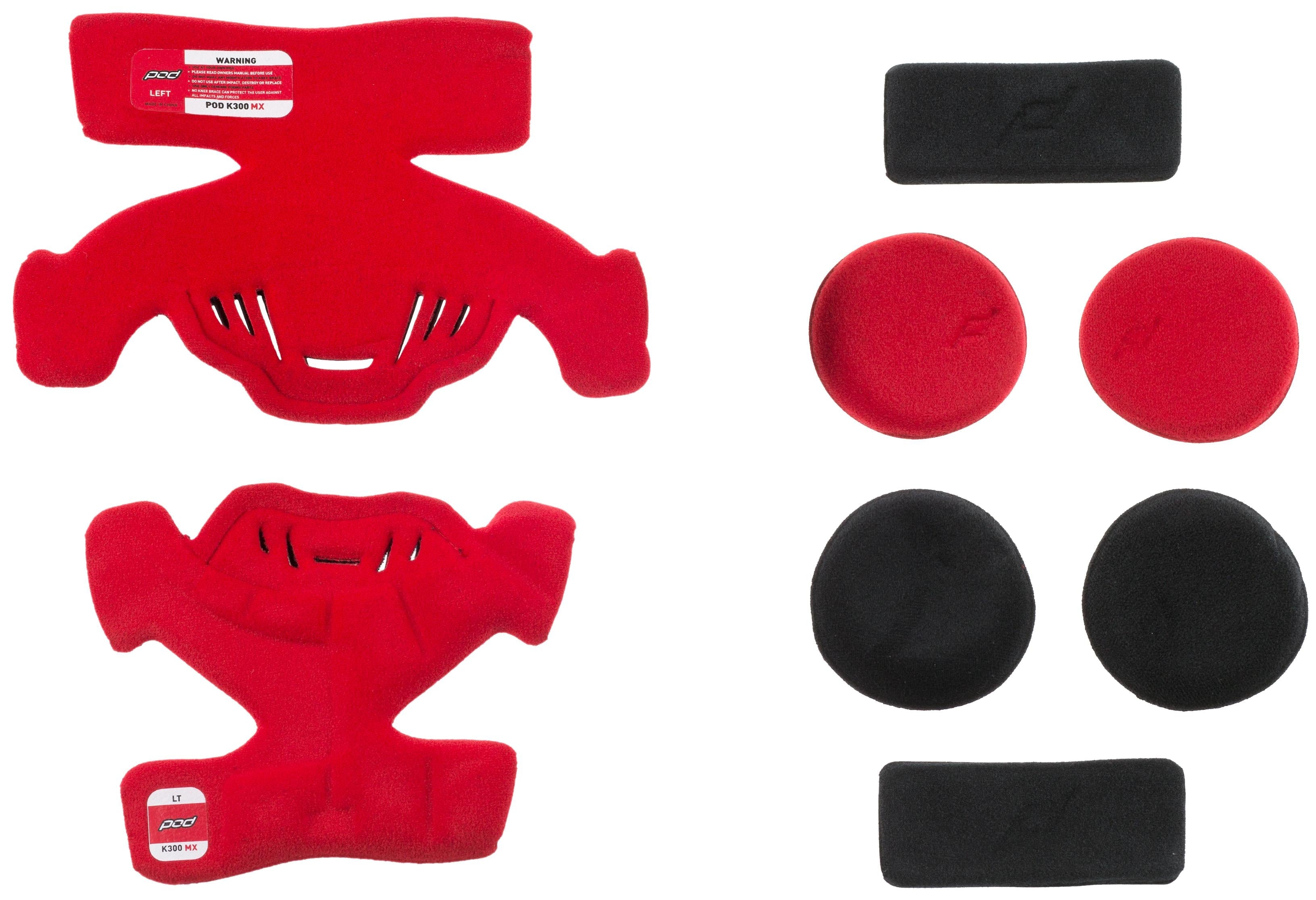 Pod K300 Knee Brace Pad Set Red (right) - Apparel Collection