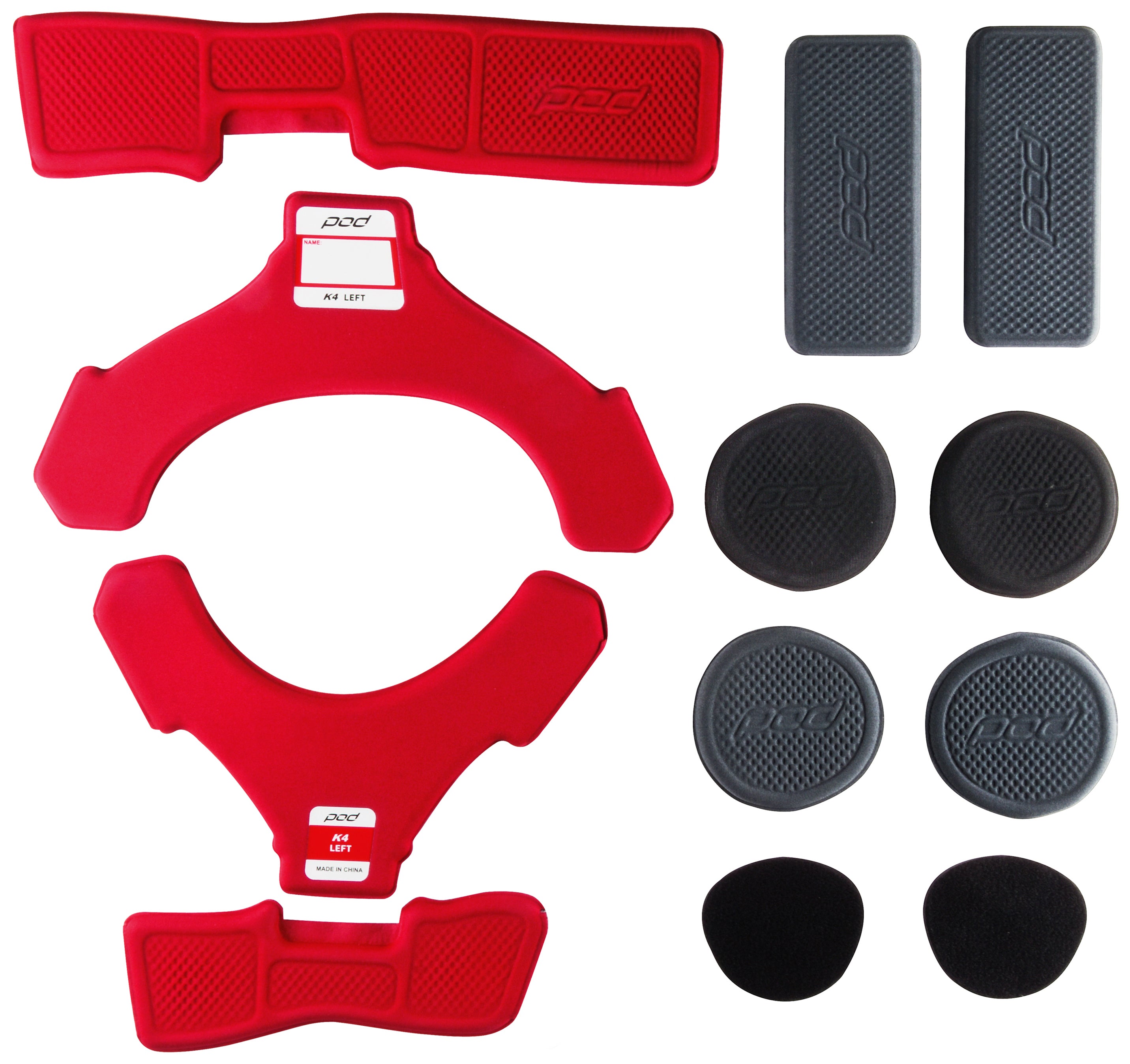 POD K4 Mx Pad Set Red (Left)