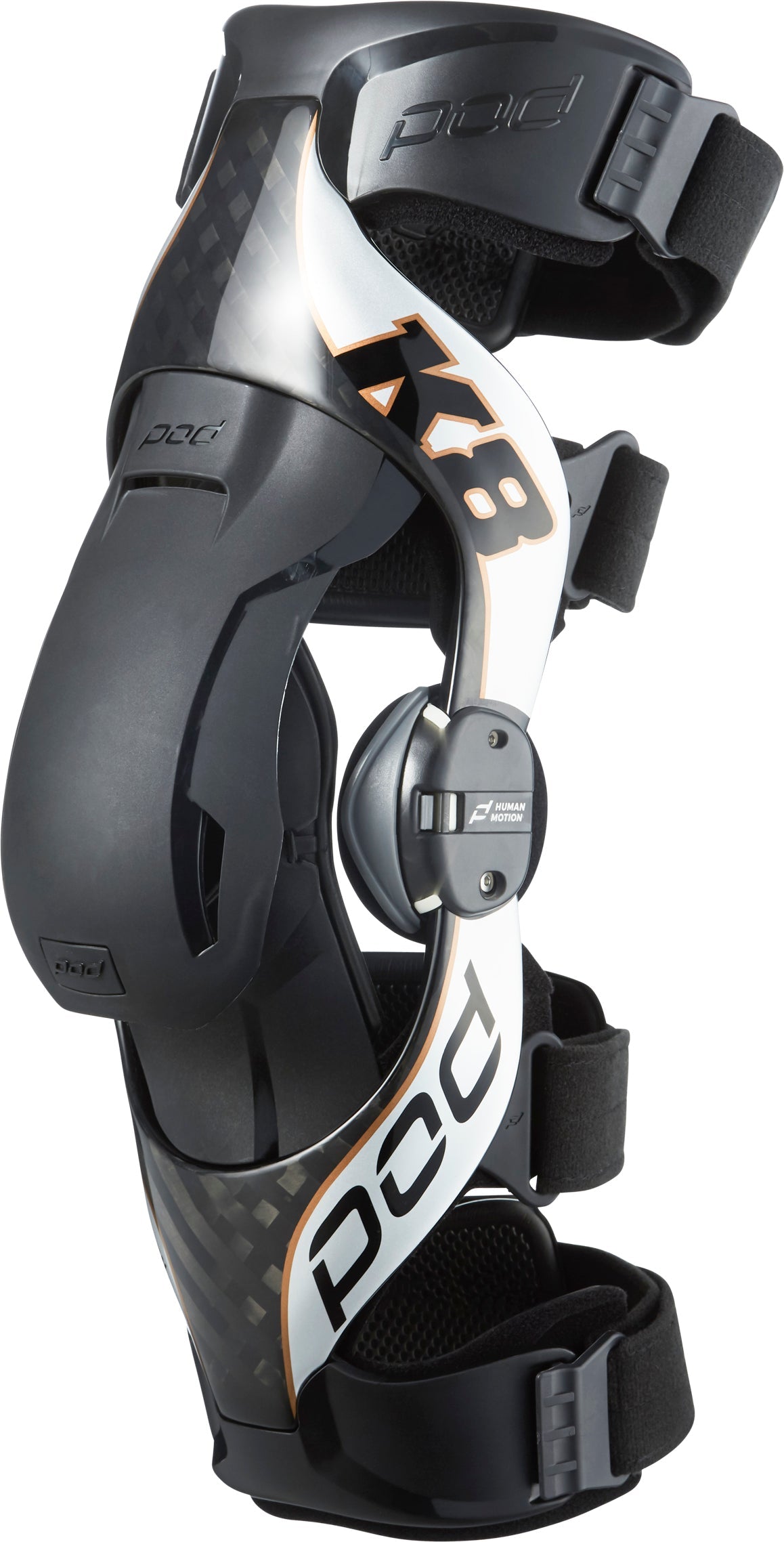 Pod K8 2.0 Knee Brace Pr Carbon/silver Xl - Carbon/Copper / Small - Apparel Collection
