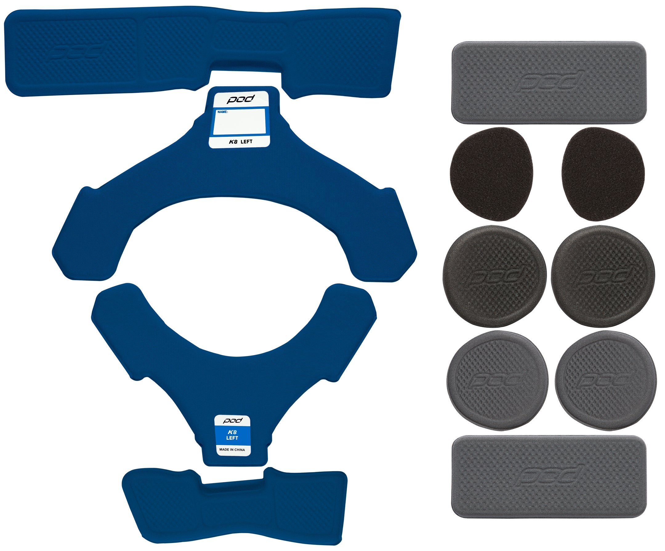 Pod K8 Pad Set Blue (right) - Apparel Collection