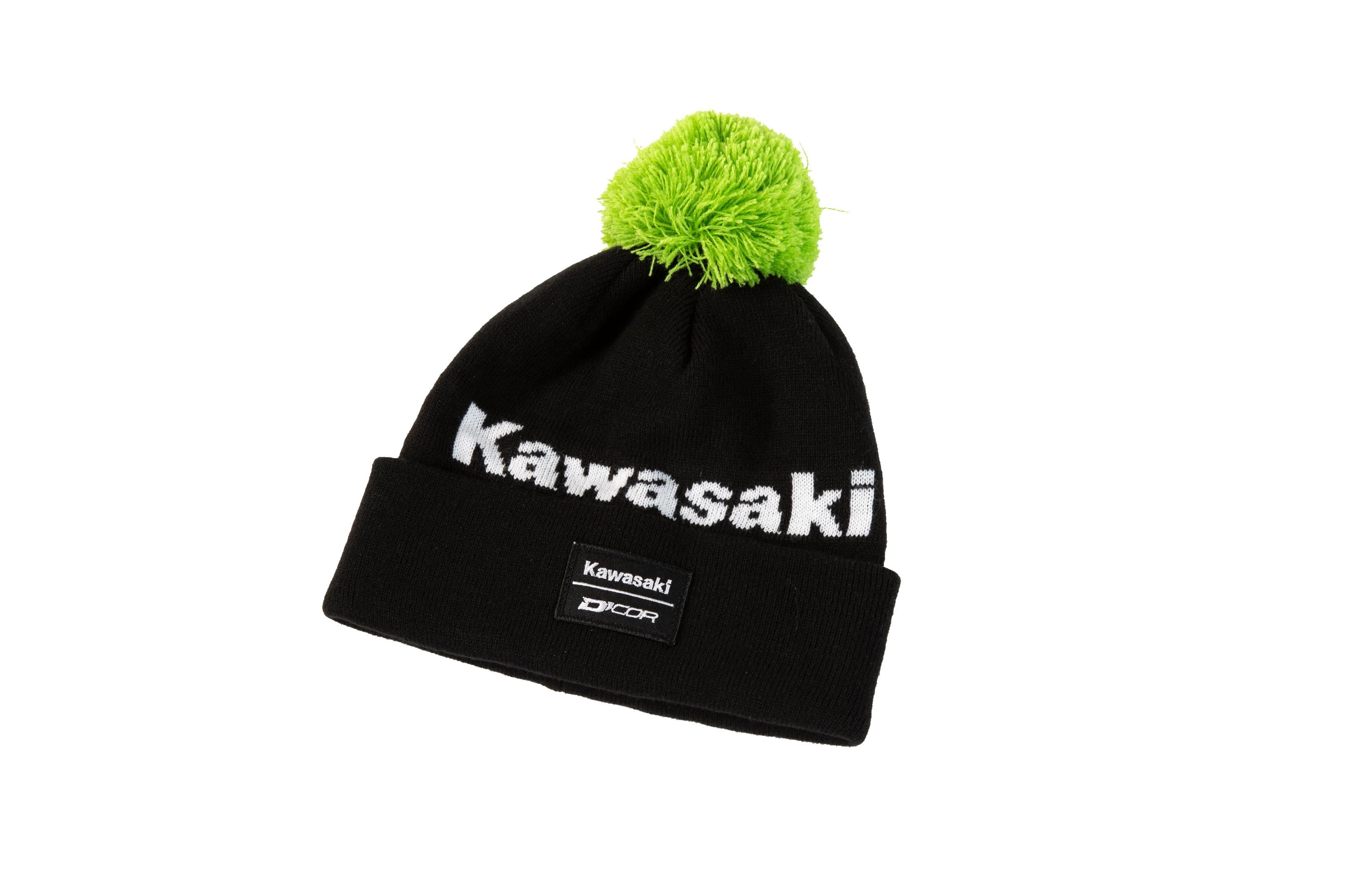 D-cor Kawasaki Beanie Stripe Black - One Size Fits Most - Apparel Collection