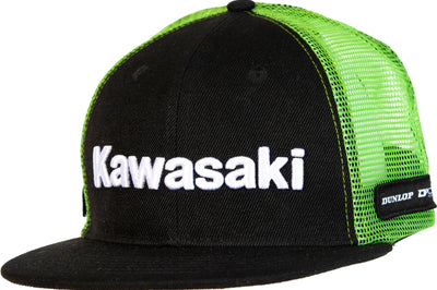 D-cor Kawasaki Hat Line Snapback Black - One Size Fits Most - Apparel Collection