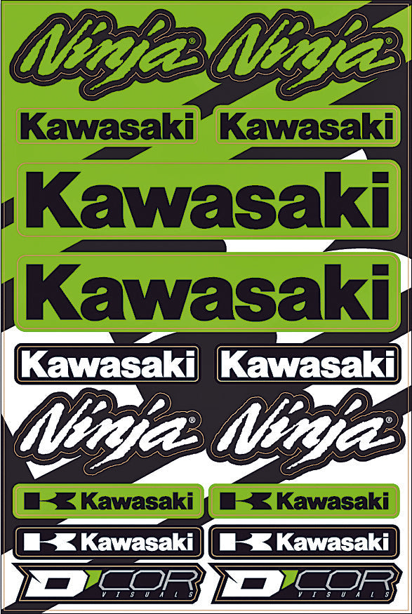 D-cor Kawasaki Street Decal Sheet - Collection