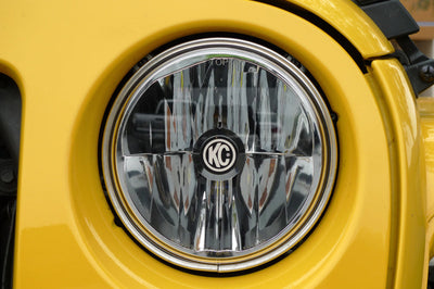 KC HiLiTES 07-18 Jeep JK (Not for Rubicon/Sahara) 7in. Gravity LED DOT Headlight (Pair Pack System) - Lights