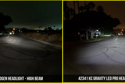 KC HiLiTES 07-18 Jeep JK (Not for Rubicon/Sahara) 7in. Gravity LED Pro DOT Headlight (Pair Pack Sys) - Lights