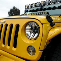 KC HiLiTES 07-18 Jeep JK (Not for Rubicon/Sahara) 7in. Gravity LED DOT Headlight (Pair Pack System) - Lights