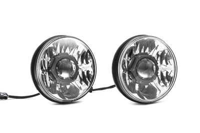 KC HiLiTES 07-18 Jeep JK (Not for Rubicon/Sahara) 7in. Gravity LED Pro DOT Headlight (Pair Pack Sys) - Lights