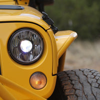 KC HiLiTES 07-18 Jeep JK (Not for Rubicon/Sahara) 7in. Gravity LED Pro DOT Headlight (Pair Pack Sys) - Lights