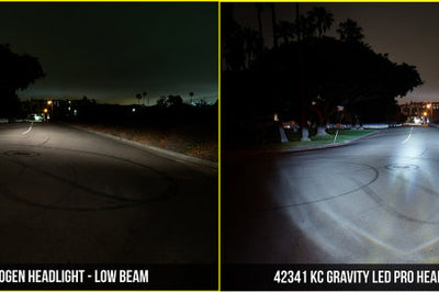 KC HiLiTES 07-18 Jeep JK (Not for Rubicon/Sahara) 7in. Gravity LED Pro DOT Headlight (Pair Pack Sys) - Lights