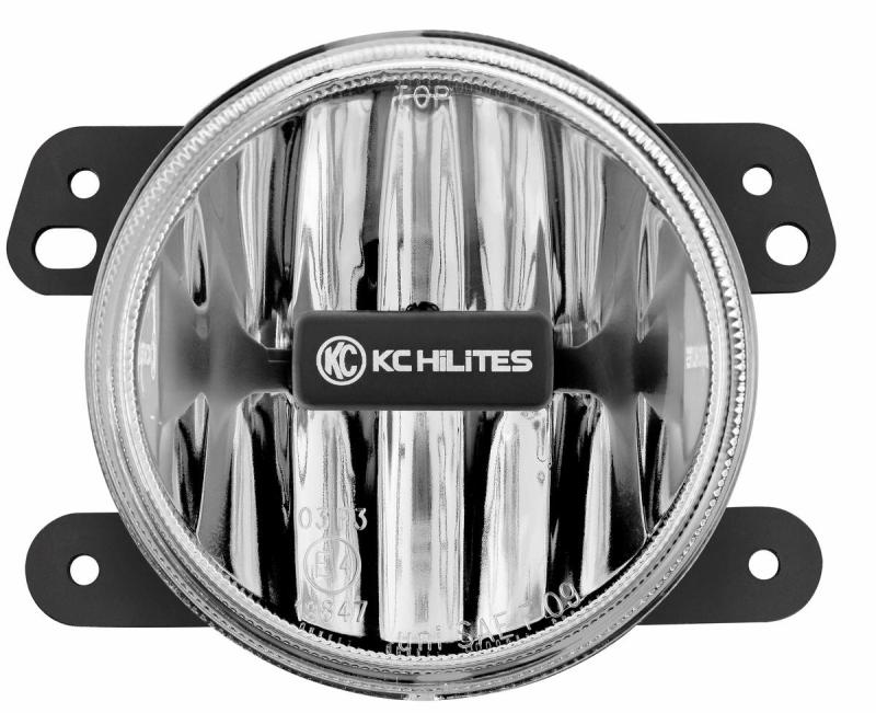 KC HiLiTES 10-18 Jeep JK 4in. Gravity G4 LED Light 10w SAE/ECE Clear Fog Beam (Single) - Lights