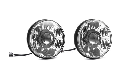 KC HiLiTES 18-20 Jeep JL/JT 7in. Gravity LED Pro DOT Approved Replac. Headlight (Pair Pack Sys) - Lights