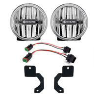KC HiLiTES 18-23 Jeep JL/JT 4in. Gravity G4 LED Light 10w SAE/ECE Clear Fog Beam (Pair Pack System) - Lights