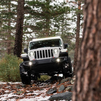 KC HiLiTES 18-23 Jeep JL/JT 4in. Gravity G4 LED Light 10w SAE/ECE Clear Fog Beam (Pair Pack System) - Lights