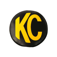 KC HiLiTES 6in. Round Soft Cover (Pair) - Black w/Yellow Logo - Lights
