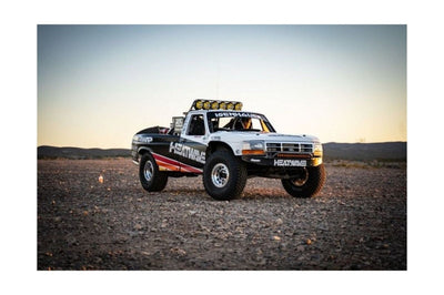 KC HiLiTES 8in. Round Soft Cover HID (Pair) - Black w/Yellow Brushed Logo - Lights