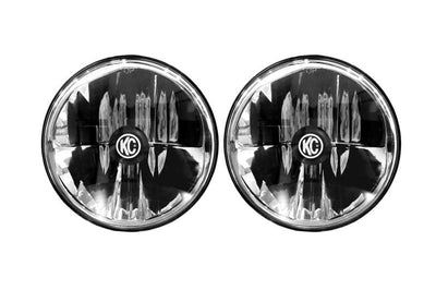 KC HiLiTES 97-06 Jeep TJ/Univ. 7in. Gravity LED H4 DOT Approved Replac. Headlight (Pair Pack System) - Lights