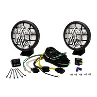 KC HiLiTES Apollo Pro 5in. Halogen Light 55w Spot Beam (Pair Pack System) - Black - Lights