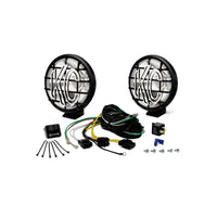 KC HiLiTES Apollo Pro 5in. Halogen Light 55w Spot Beam (Pair Pack System) - Black - Lights