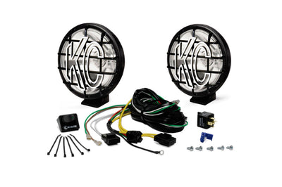 KC HiLiTES Apollo Pro 5in. Halogen Light 55w Spot Beam (Pair Pack System) - Black - Lights