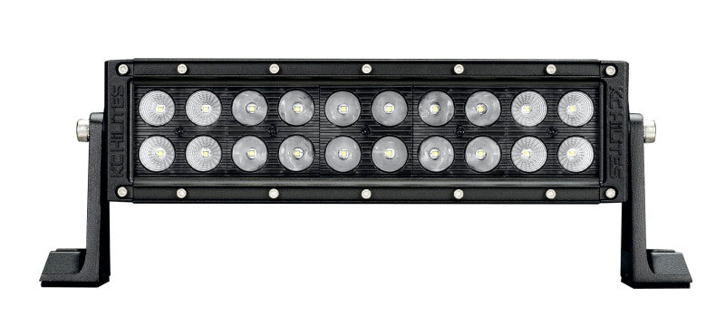 KC HiLiTES C-Series 10in. C10 LED Combo Beam Light Bar w/Harness 60w - Single - Lights