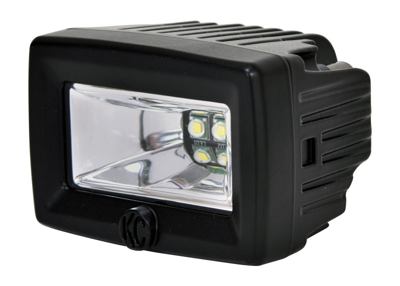 KC HiLiTES C-Series 2in. C2 LED Light 20w Area Flood Beam (Pair Pack System) - Black - Lights