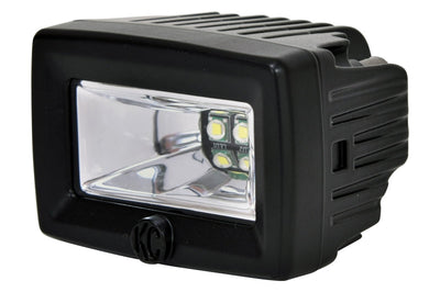 KC HiLiTES C-Series 2in. C2 LED Light 20w Area Flood Beam (Pair Pack System) - Black - Lights