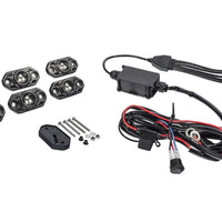 KC HiLiTES C-Series RGB LED Rock Light Kit (Incl. Wiring) - Set of 6 - Lights