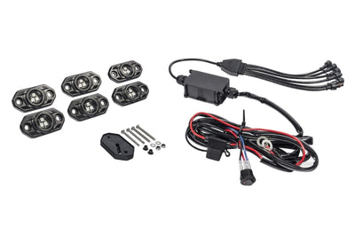 KC HiLiTES C-Series RGB LED Rock Light Kit (Incl. Wiring) - Set of 6 - Lights