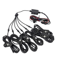 KC HiLiTES C-Series RGB LED Rock Light Kit (Incl. Wiring) - Set of 6 - Lights