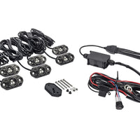 KC HiLiTES C-Series RGB LED Rock Light Kit (Incl. Wiring) - Set of 6 - Lights