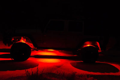 KC HiLiTES C-Series RGB LED Rock Light Kit (Incl. Wiring) - Set of 6 - Lights