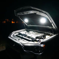 KC HiLiTES Cyclone 2in. LED Universal Under Hood Lighting Kit (Incl. 2 Lights/Switch/Wiring) - Lights